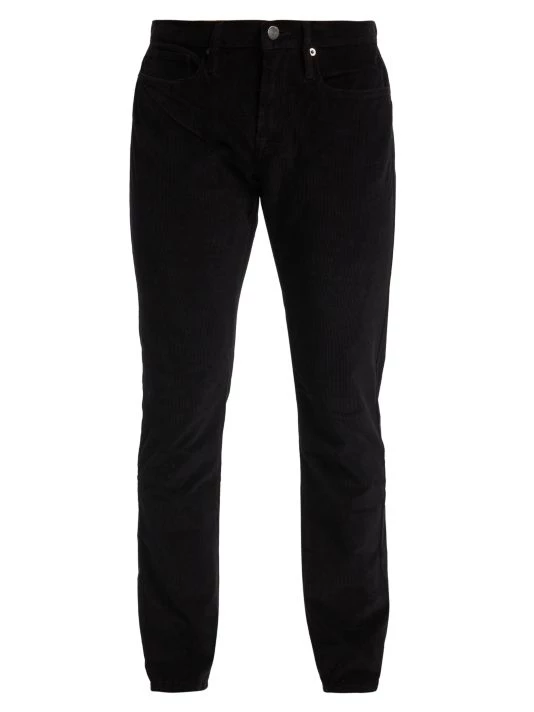 Frame L'Homme Slim Fit Corduroy Pants For Men Noir 5 Frame L'Homme Slim Fit Corduroy Pants For Men Noir - Image 3