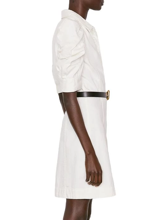 Frame Gillian Cotton Puff-Sleeve Dress 6 Frame Gillian Cotton Puff-Sleeve Dress - Image 4