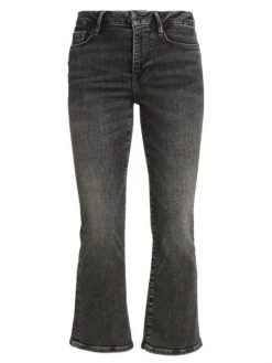 Frame Le One Stretch Mini Boot-Cut Crop Jeans