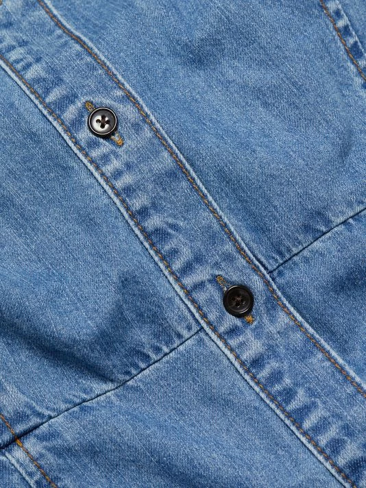 Frame Denim Puff-Sleeve Dress 9 Frame Denim Puff-Sleeve Dress - Image 7