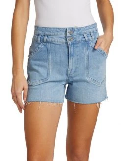 Frame Double-Button Denim Shorts -Frame Sales Store unnamed file 2774