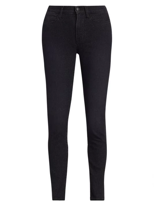 Frame Le High Metallic Pinstripe Jeans 3 Frame Le High Metallic Pinstripe Jeans