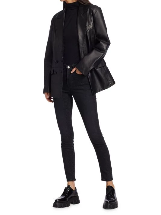 Frame Le High Metallic Pinstripe Jeans 4 Frame Le High Metallic Pinstripe Jeans - Image 2