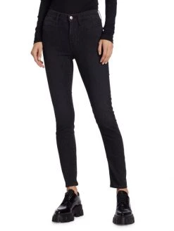 Frame Le High Metallic Pinstripe Jeans 11 Frame Le High Metallic Pinstripe Jeans -Frame Sales Store unnamed file 2798