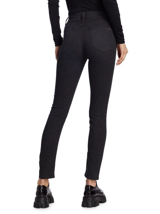 Frame Le High Metallic Pinstripe Jeans 7 Frame Le High Metallic Pinstripe Jeans - Image 5