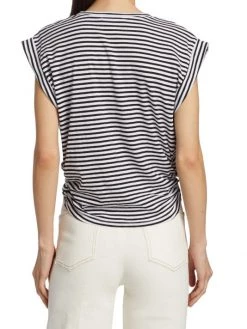 Frame Knotted Cotton T-Shirt -Frame Sales Store unnamed file 2852