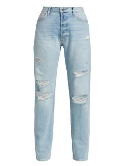 Frame Le Slouch High-Rise Ripped Jeans