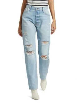 Frame Le Slouch High-Rise Ripped Jeans -Frame Sales Store unnamed file 2963