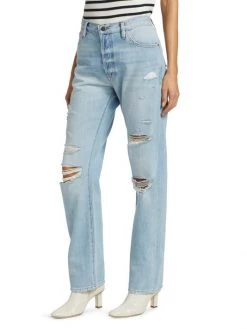 Frame Le Slouch High-Rise Ripped Jeans -Frame Sales Store unnamed file 2964