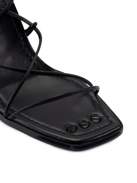 Frame Le Doheny Ankle-Wrap Leather Sandals Garnet 5 Frame Le Doheny Ankle-Wrap Leather Sandals Garnet - Image 3