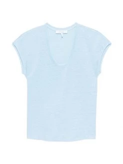 Frame Easy Scoopneck T-Shirt Cloud Blue 25 Frame Easy Scoopneck T-Shirt Cloud Blue -Frame Sales Store unnamed file 2998