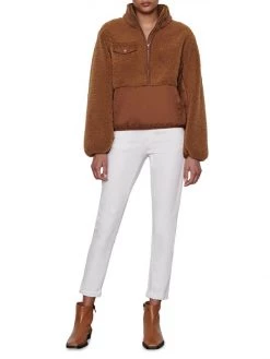 Frame Fleece Mix Half-Zip Pullover Vicuna -Frame Sales Store unnamed file 3003