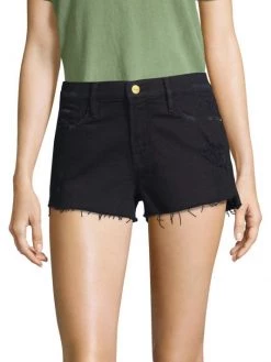 Frame Distressed High-Rise Denim Shorts -Frame Sales Store unnamed file 3022