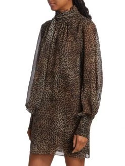 Frame Tie-Neck Silk Minidress 12 Frame Tie-Neck Silk Minidress -Frame Sales Store unnamed file 312