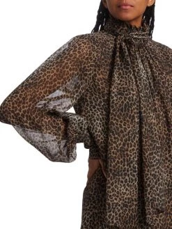 Frame Tie-Neck Silk Minidress 14 Frame Tie-Neck Silk Minidress -Frame Sales Store unnamed file 314