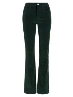 Frame Le Mini Slit Corduroy Boot-Cut Pants
