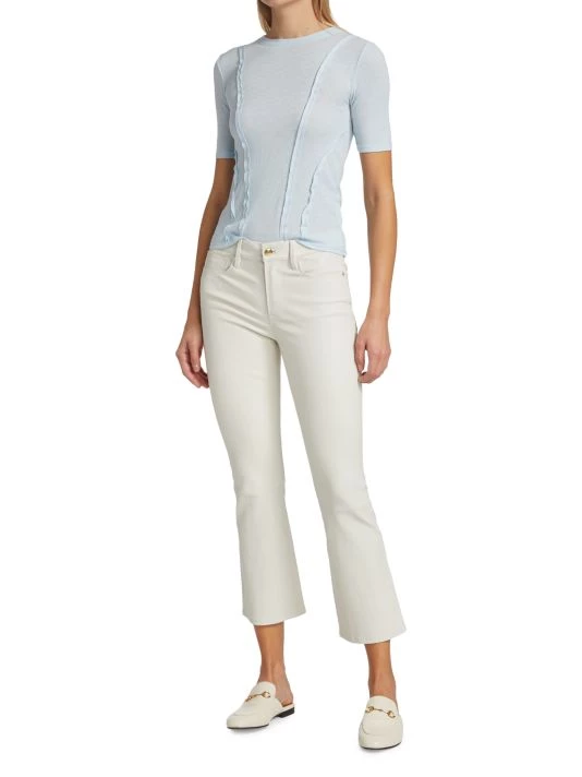 Frame Le Crop Leather Flared Leg Pants 4 Frame Le Crop Leather Flared Leg Pants - Image 2