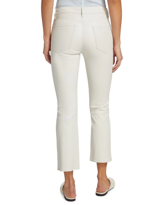 Frame Le Crop Leather Flared Leg Pants 7 Frame Le Crop Leather Flared Leg Pants - Image 5