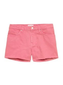 Frame Le Brigette Raw Fray Mid-Rise Denim Shorts
