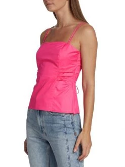 Frame Cotton-Blend Tie-Back Tank Top -Frame Sales Store unnamed file 404