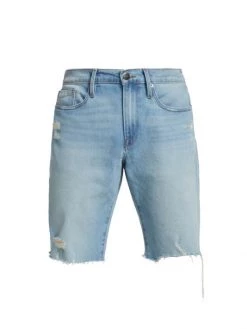 Frame L'Homme Five-Pocket Relaxed Denim Shorts For Men