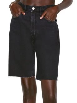 Frame High-Rise Bermuda Shorts