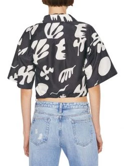 Frame Cropped Twist-Front Shirt -Frame Sales Store unnamed file 544