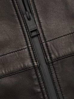 Frame Hooded Drawcord Leather Windbreaker For Men -Frame Sales Store unnamed file 565