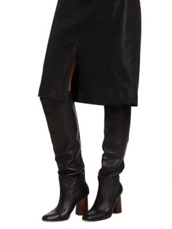 Frame Coated A-Line Midi Skirt -Frame Sales Store unnamed file 591