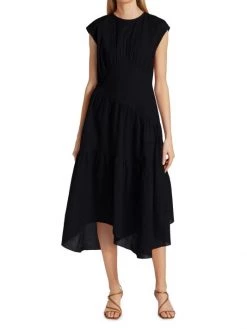 Frame Gathered Seam Dress -Frame Sales Store unnamed file 606