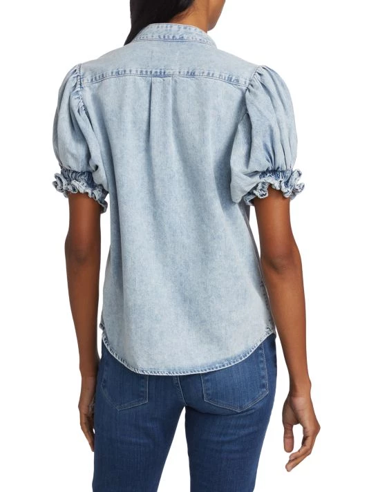 Frame Denim Puff-Sleeve Top 7 Frame Denim Puff-Sleeve Top - Image 5
