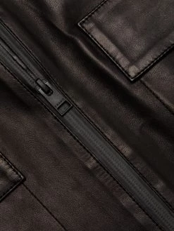 Frame Bonded Leather Zip-Up Shirt For Men -Frame Sales Store unnamed file 624