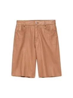 Frame Leather Bermuda Shorts