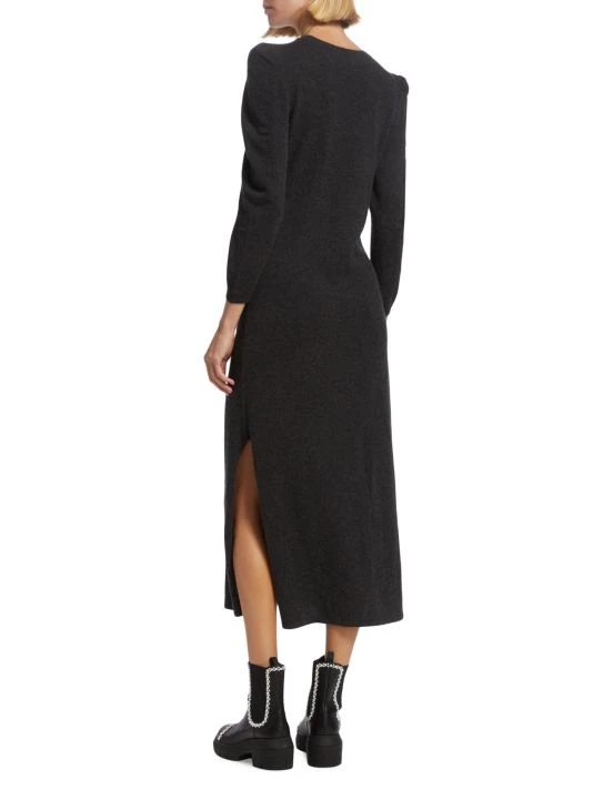 Frame Cashmere Shirred-Sleeve Sweaterdress 7 Frame Cashmere Shirred-Sleeve Sweaterdress - Image 5