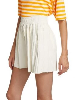 Frame Pleated Leather Shorts -Frame Sales Store unnamed file 677