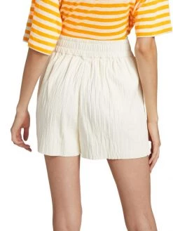 Frame Pleated Leather Shorts -Frame Sales Store unnamed file 678