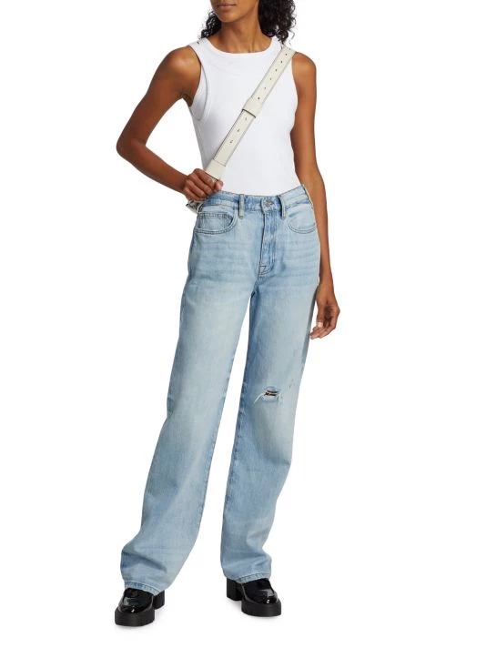 Frame Le Jane High-Rise Distressed Wide-Leg Jeans 4 Frame Le Jane High-Rise Distressed Wide-Leg Jeans - Image 2