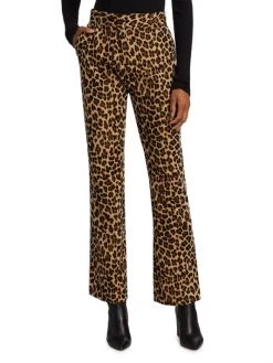 Frame Mini Boot Cheetah-Print Trousers -Frame Sales Store unnamed file 763
