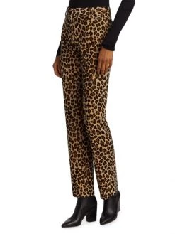 Frame Mini Boot Cheetah-Print Trousers -Frame Sales Store unnamed file 764