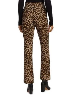 Frame Mini Boot Cheetah-Print Trousers -Frame Sales Store unnamed file 765