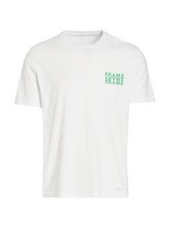 Frame Logo Cotton T-Shirt For Men