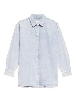 Frame The Beach Denim Button-Up Shirt