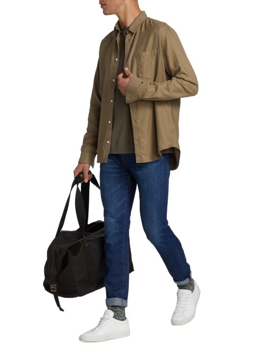 Frame Duofold Cotton Jersey Tee For Men Walnut 4 Frame Duofold Cotton Jersey Tee For Men Walnut - Image 2